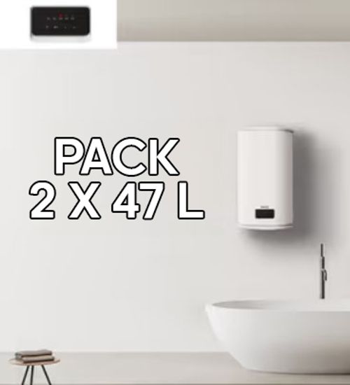 CHAUFFE-EAUX PACK 2 94L = 47L + 47L Blanc