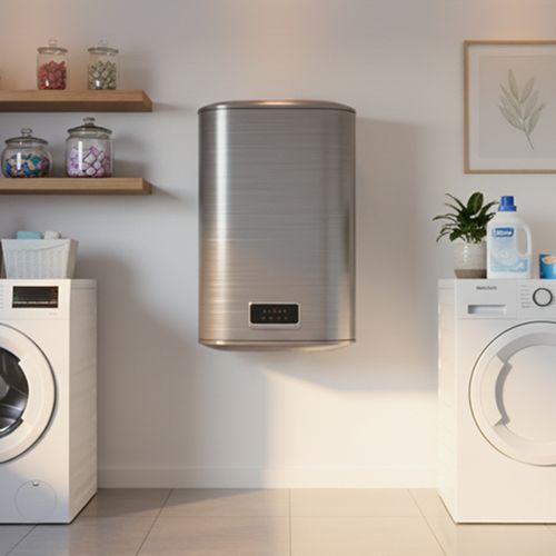 CHAUFFE-EAU 74L Pour 2 à 3 personnes - Gris revêtement Aluminium