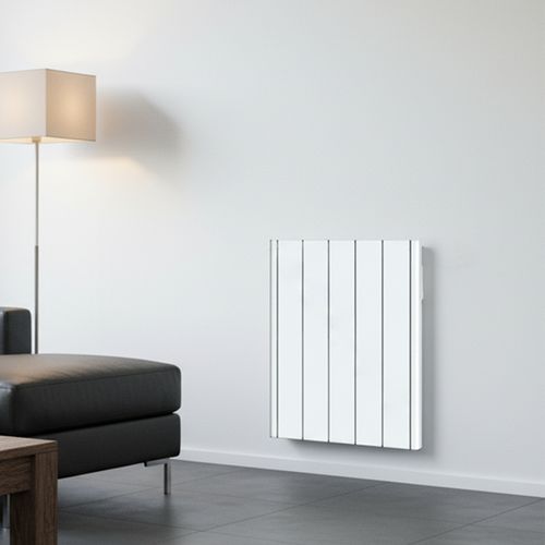 Radiateur Électrique LCD Céramique Blanc 1000W JADA