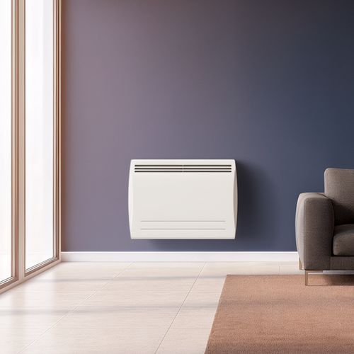 Radiateur Électrique LCD Céramique Blanc 1000W NATA