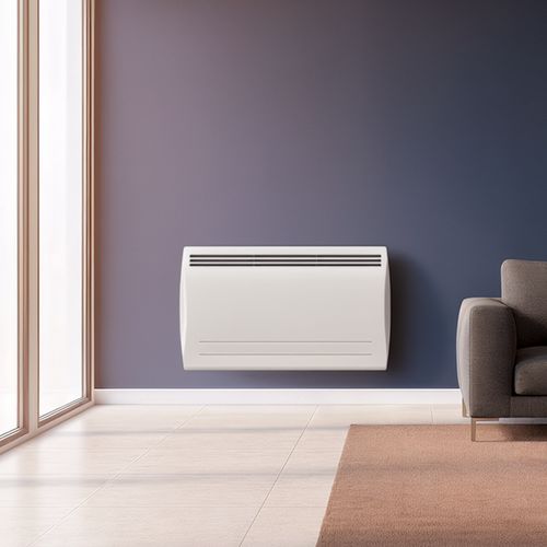 Radiateur Électrique LCD Céramique Blanc 1500W NATA