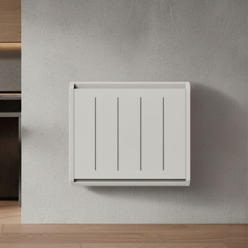 Radiateur Électrique LCD Céramique + Film Blanc 1000W INDIANA