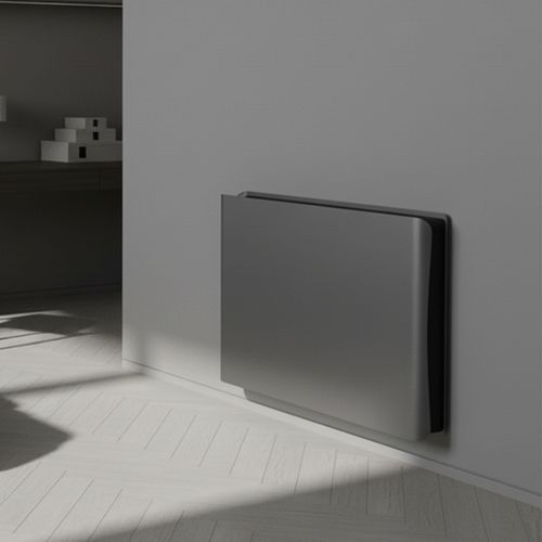Radiateur Électrique LCD Céramique + Film Gris Noir 1500W DAKOTA