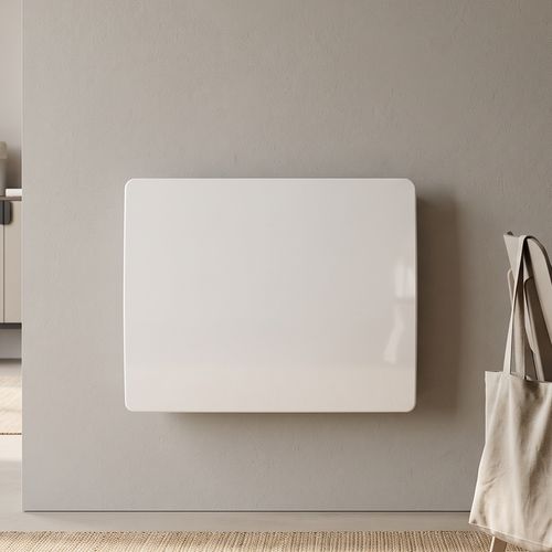 Radiateur à inertie Wi-Fi LUPO Blanc 1500W – Double cœur de chauffe fonte + film – Econergy