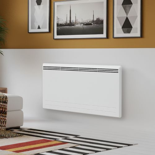 Radiateur Électrique LCD Fonte + Film Blanc 2000W SUVA