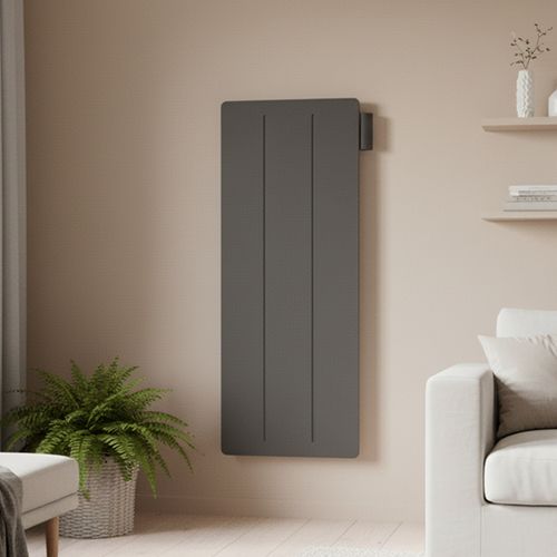 Radiateur Électrique Vertical LCD Céramique + Film Gris Anthracite 1500W YOX VERTICAL