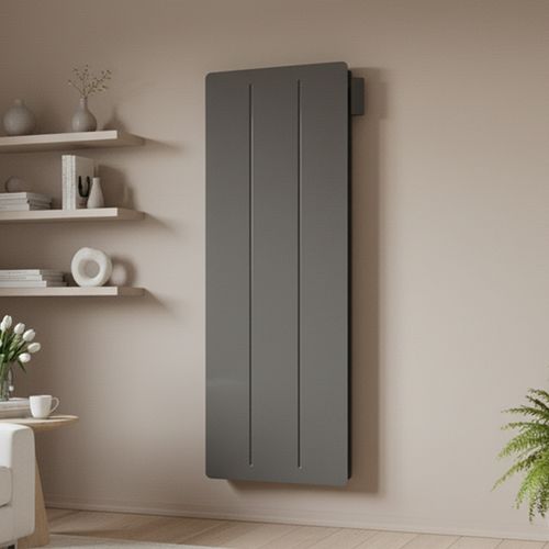 Radiateur Électrique Vertical LCD Céramique + Film Gris Anthracite 2000W YOX VERTICAL