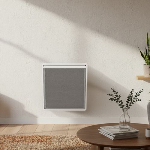 Radiateur Panneau rayonnant Léger Compact LCD Aluminium Blanc 500W SMART