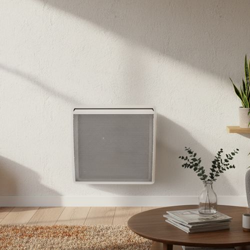 Radiateur Panneau rayonnant Compact LCD Aluminium Blanc 1000W SMART
