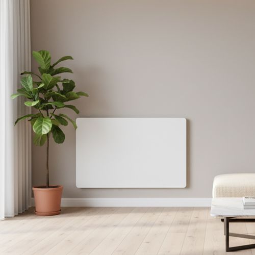 Radiateur Panneau rayonnant LCD Aluminium Blanc 1500W KLAAS