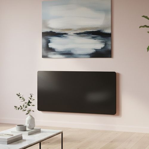 Radiateur Panneau rayonnant LCD Aluminium Noir 2000W KLAAS