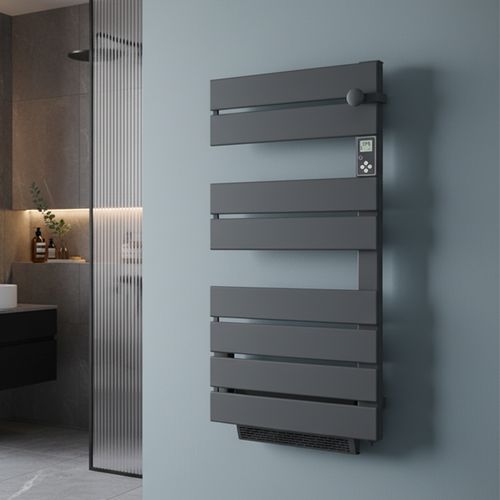 Sèche-serviettes avec Soufflerie LCD Sans fluide Gris Anthracite 1750W VENUS