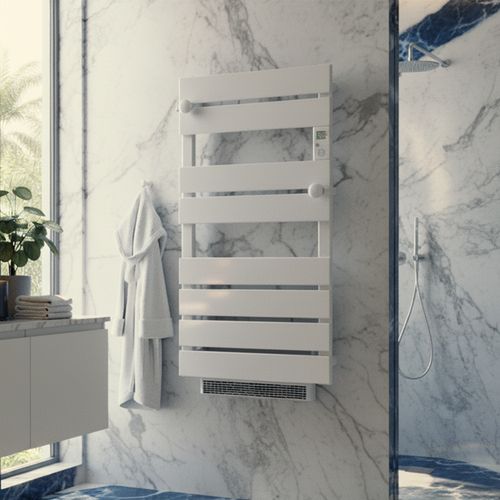 Sèche-serviettes avec Soufflerie LCD Sans fluide Blanc 1750W PLUTON