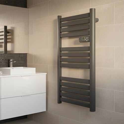 Sèche-serviettes LCD Sans fluide Gris Anthracite 500W ARROW