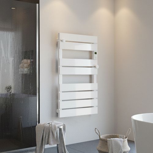 Sèche-serviettes LCD Sans fluide Blanc 600W DEMIS