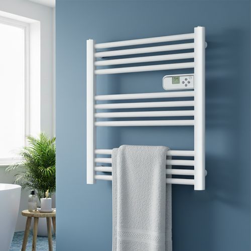 Sèche-serviettes LCD Sans fluide Blanc 500W COMPACT