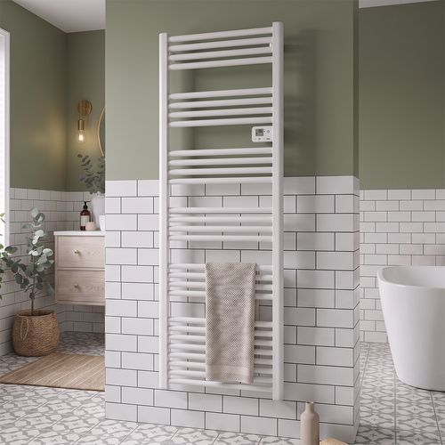 Sèche-serviettes LCD Sans fluide Blanc 750W ELYSIO