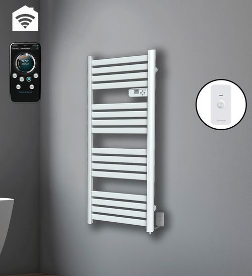 Sèche-serviettes LCD sans fluide blanc 700W ARROW connecté