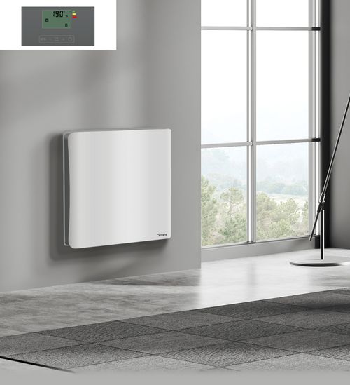 Radiateur Électrique LCD Céramique + Film Blanc Gris 1000W DAKOTA