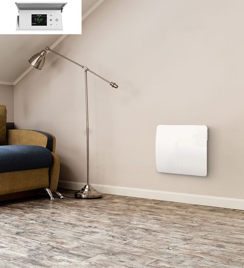 Radiateur Électrique Tactile Fonte + Film Blanc 1500W SIXTY