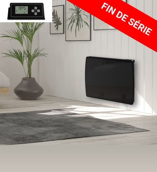 Radiateur Électrique LCD Fonte Noir 1000W JARPA